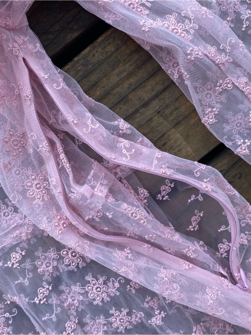 Doen adalise dress pink sheer lace - Picture 7 of 14